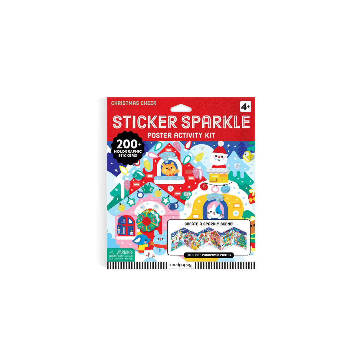 Christmas Cheer Sticker Sparkle Poster Activity Kit