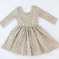 3/4 Sleeve Twirl Dress in Bella Brown