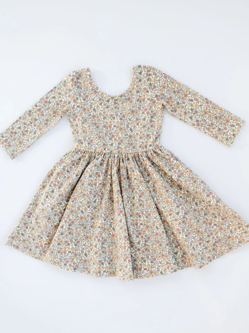 3/4 Sleeve Twirl Dress in Bella Brown