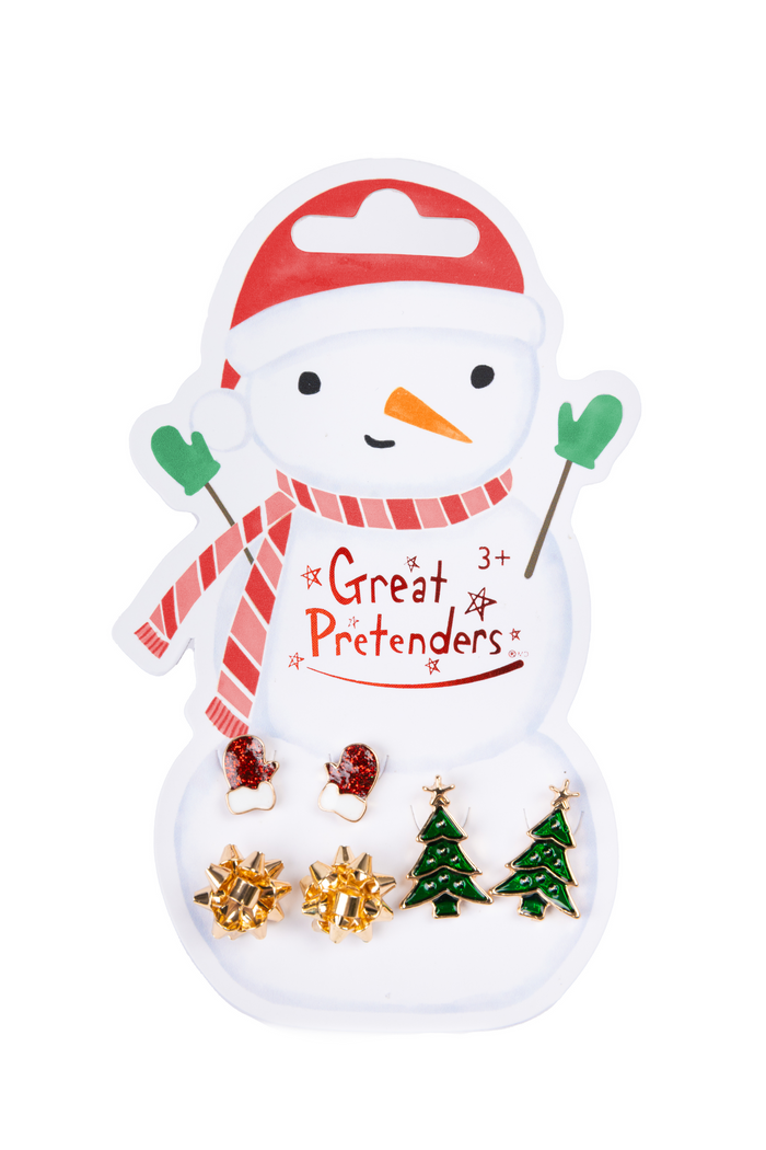 Snowman Pierced Earrings - Great Pretenders