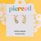 Daisy Crawler Earring Charms - Pierced
