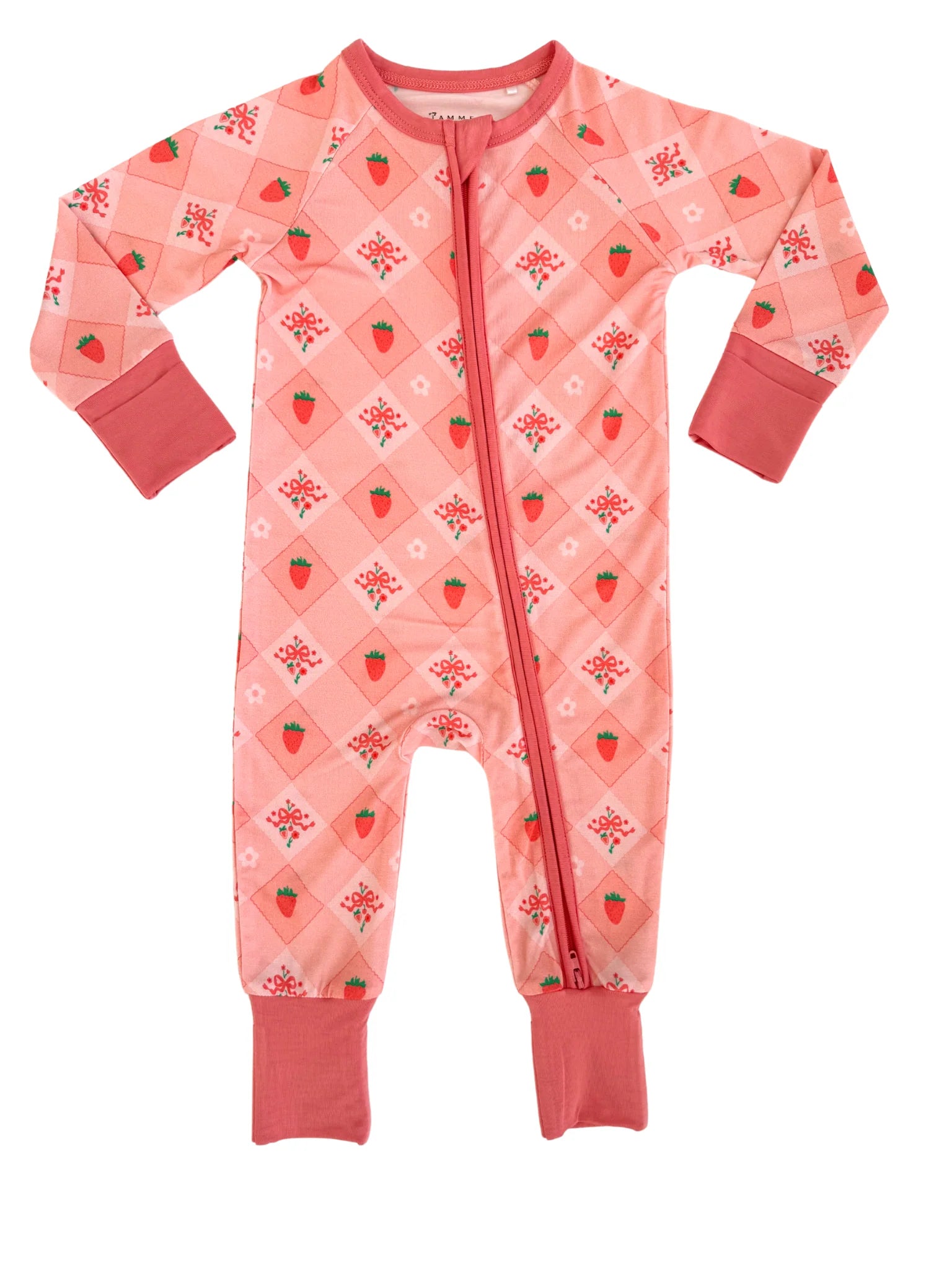 Berry Cute Zipper Romper - In My Jammers