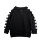 Side Checkered Pullover - Black