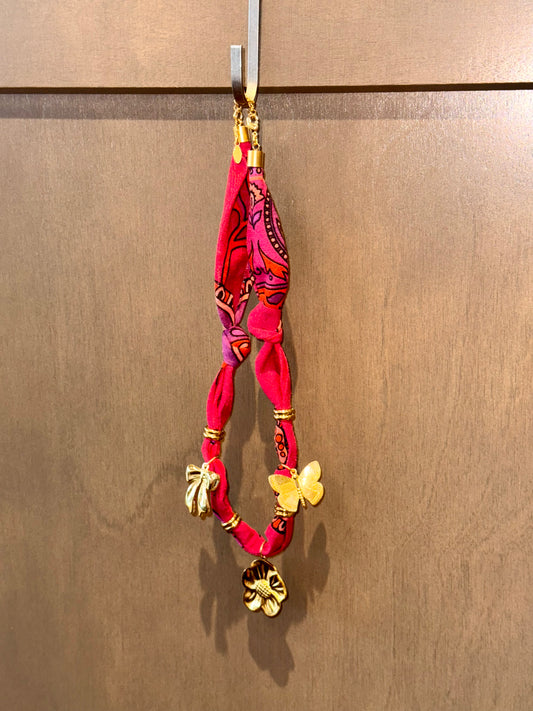 Goldie Bandana Charm Necklace