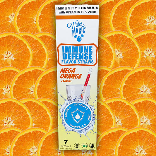 Mega Orange Water Straw