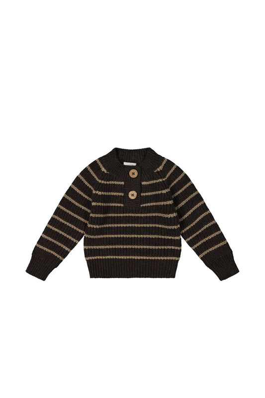 Daniel Jumper- Chocolate/woodsmoke Sweater