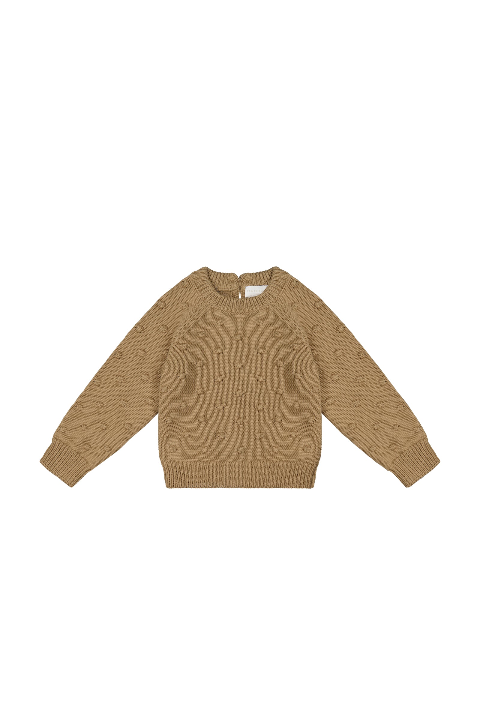 Dotty Knit Jumper - Caramel Cream - Jamie Kay