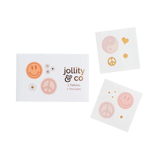 Peace & Love Temporary Tattoos - Daydream Society