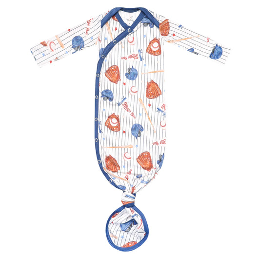 All Star Newborn Knotted Gown - Copper Pearl