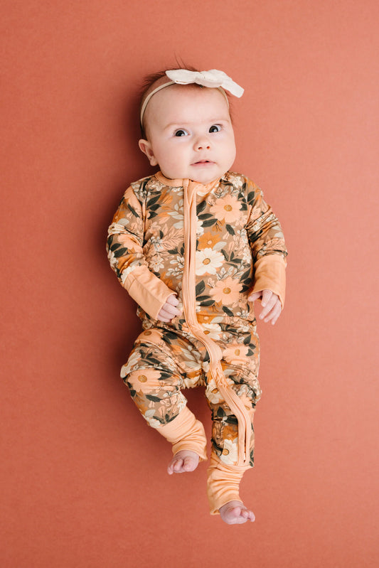 Autumn Bloom Bamboo Sleeper - Little One Shop