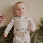 Holiday Treats Fair Isle Print on Thermal Sleeper - Petit Lem