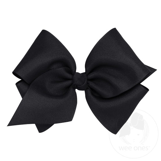 Mini King Classic Hair Bow Black