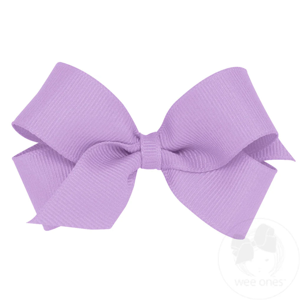 Mini Classic Hair Bow Light Orchid