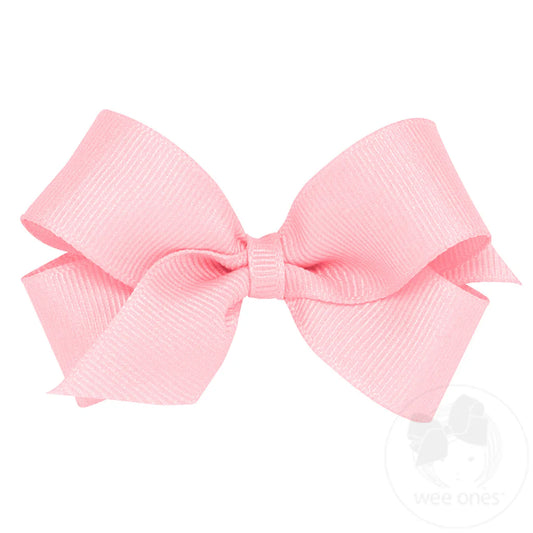 Mini Classic Hair Bow Light Pink