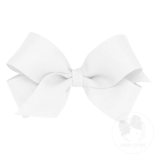 Mini Classic Hair Bow White - Wee Ones