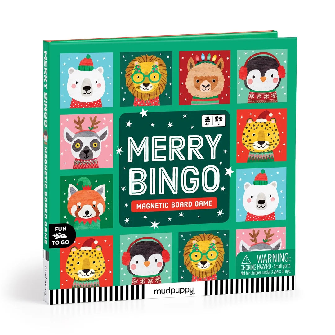Merry Bingo! Magnetic Board Game - Mudpuppy
