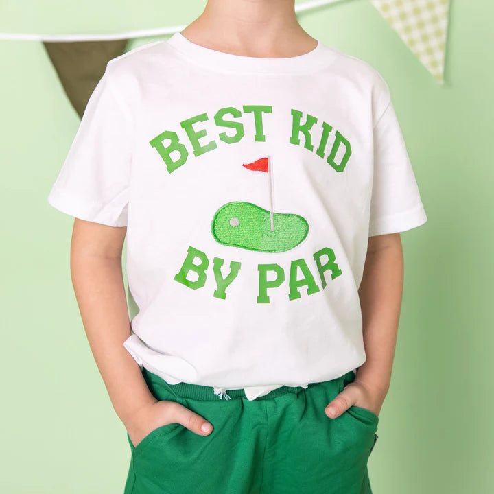 Best Kid By Par Patch Short Sleeve T-Shirt - White