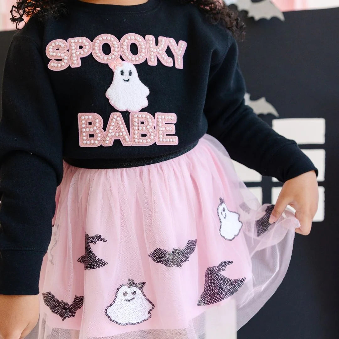 Spooky Babe Sequin Halloween Tutu - Sweet Wink