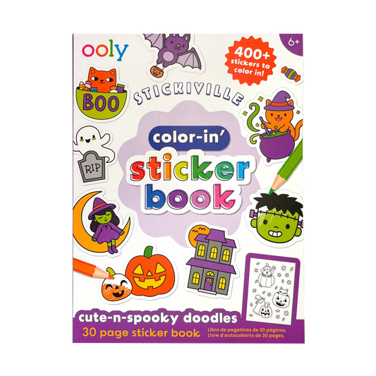 Stickiville: Color-in' Sticker Book - Cute n Spook
