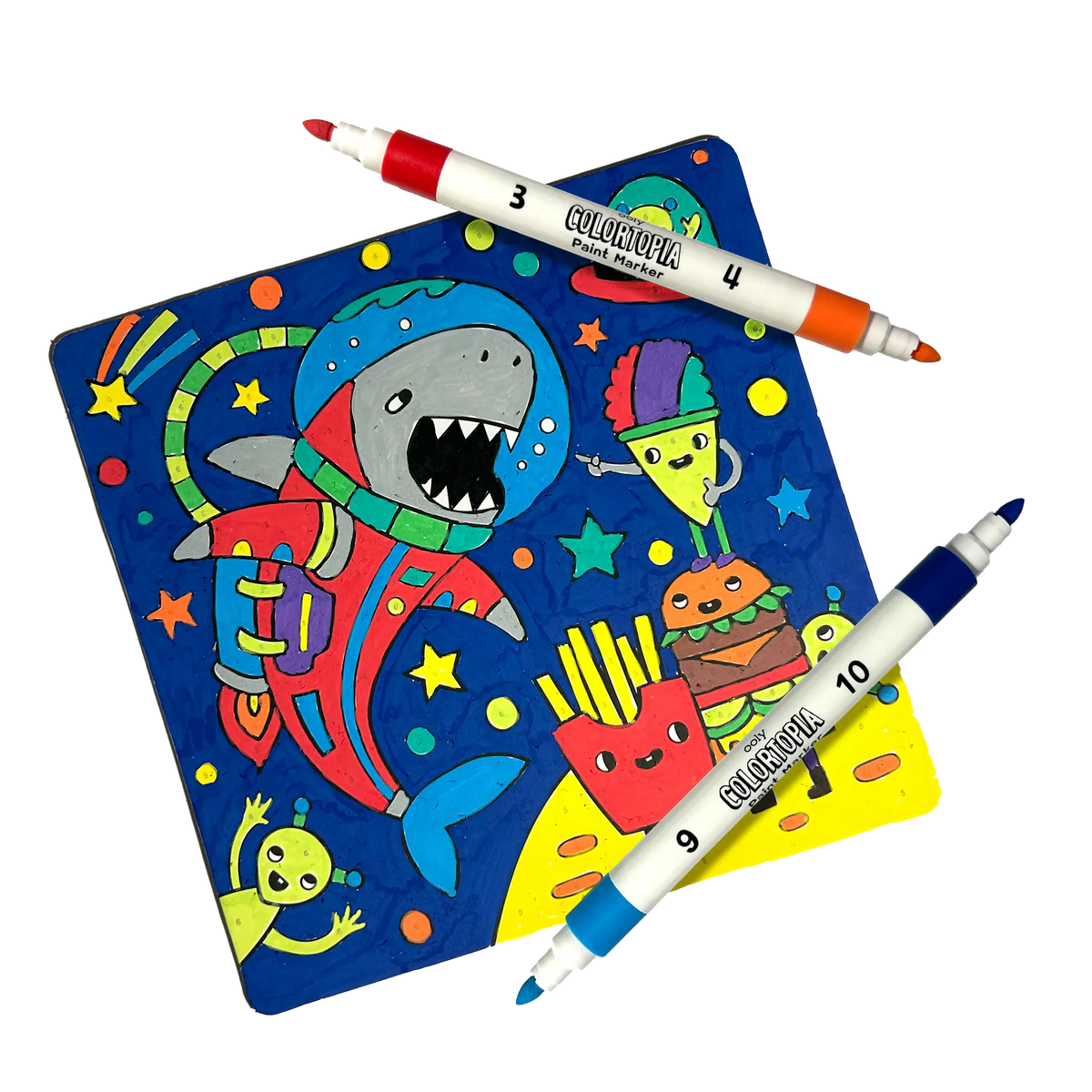 Colortopia Color By Number Paint Marker Kit - Epic Adventures - Ooly