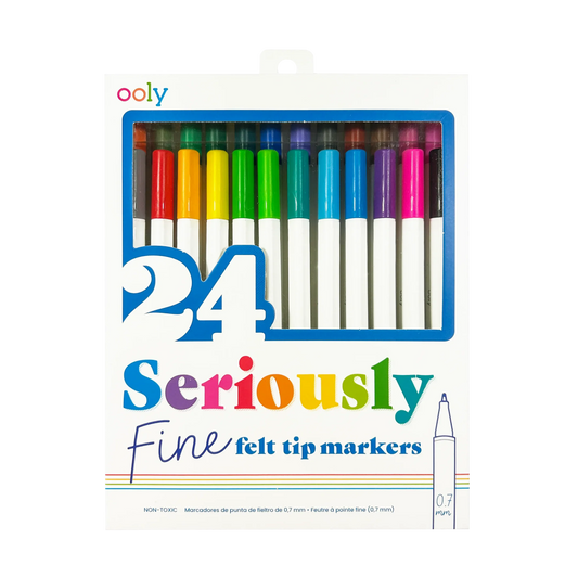 Seriously Fine Tip Markers - Set of 24 - Ooly