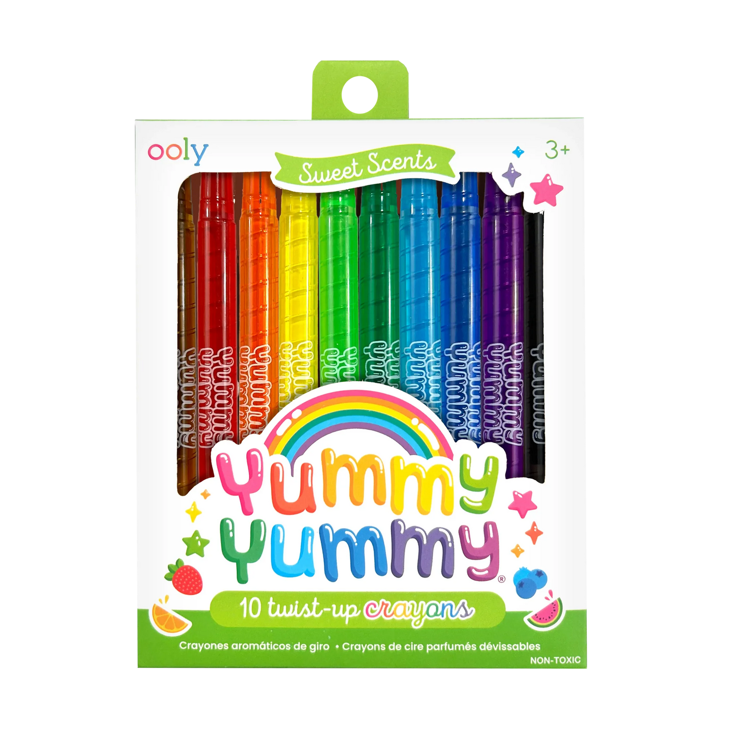 Yummy Yummy Scented Twist-Up Crayons - Set of 10 - Ooly