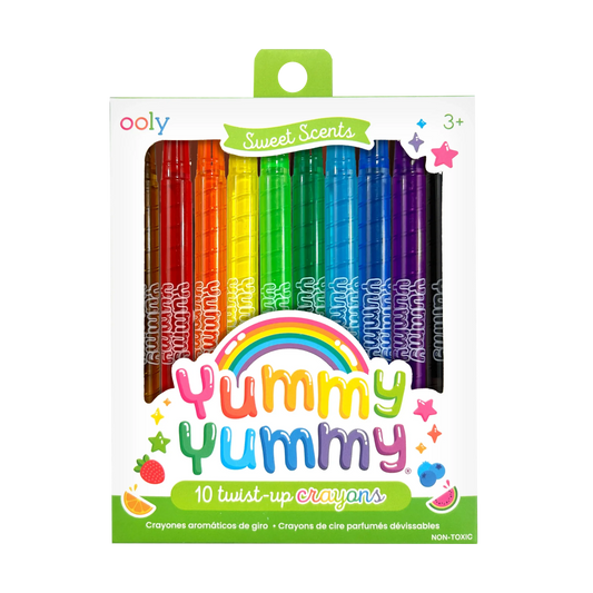 Yummy Yummy Scented Twist-Up Crayons - Set of 10 - Ooly