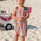 Heritage Striped Smocked Twirl Dress