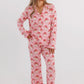 Pink Santa Claus Lane Women's Long Sleeve Ruffle Set - In My Jammers