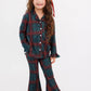 Holiday Heritage Plaid Girls' Long Sleeve Ruffle Flare Set
