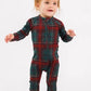 Holiday Heritage Plaid Zipper Romper - In My Jammers