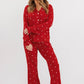 Ruby Polka Dot Women's Long Sleeve Ruffle Set - In My Jammers