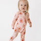 Pumpkin Blossom Zipper Romper