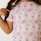 Purple Harper Short Sleeve Two Piece Set - In My Jammers