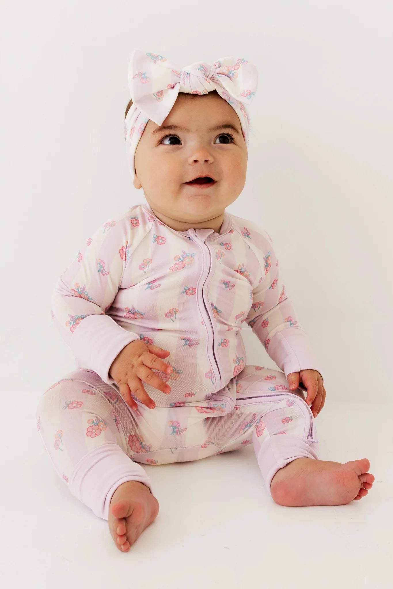 Purple Harper Zipper Romper - In My Jammers