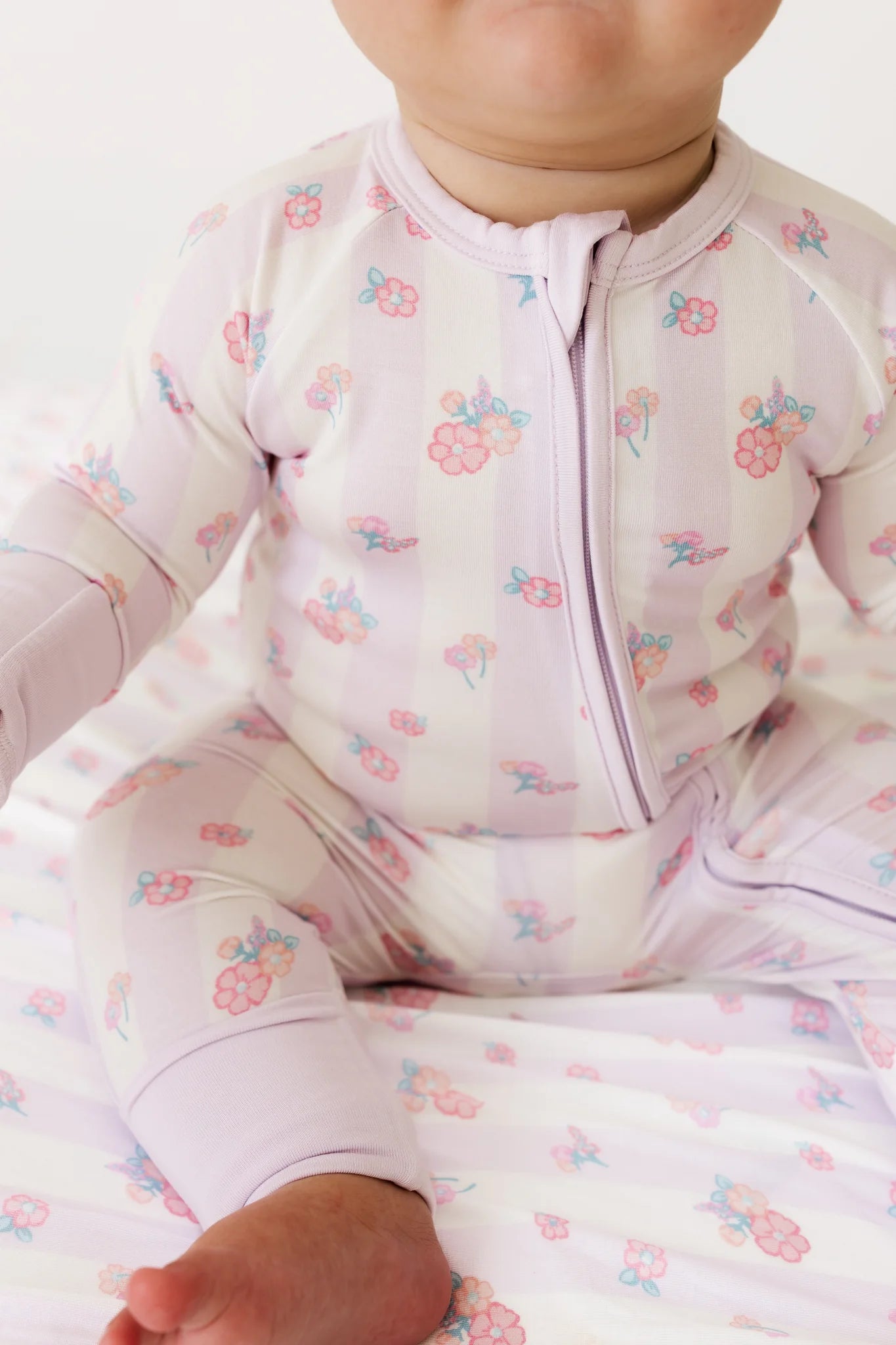 Purple Harper Zipper Romper - In My Jammers