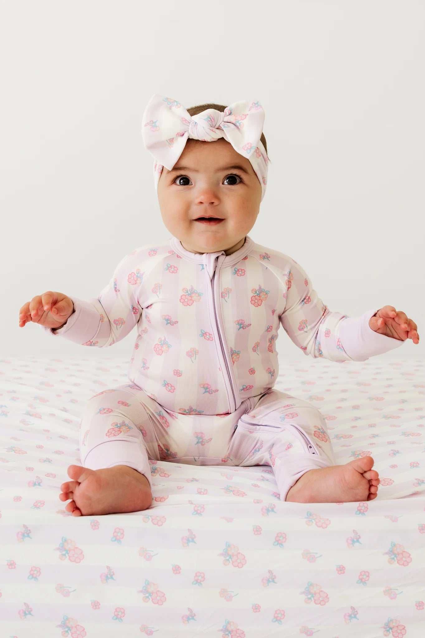Purple Harper Zipper Romper - In My Jammers