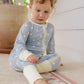 Sea Blue Zipper Romper