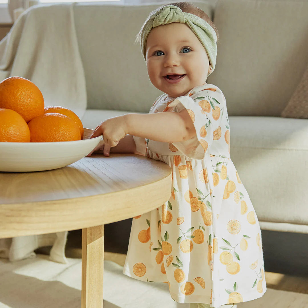 Layla Oranges Print Dress Set - Petit Lem