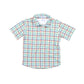 Fall Plaid Polo Short Sleeve Shirt