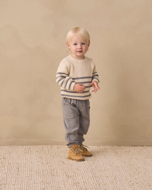 Rex Sweater Slate Stripe