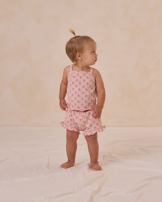 Evie Tank + Shortie Set || Rose