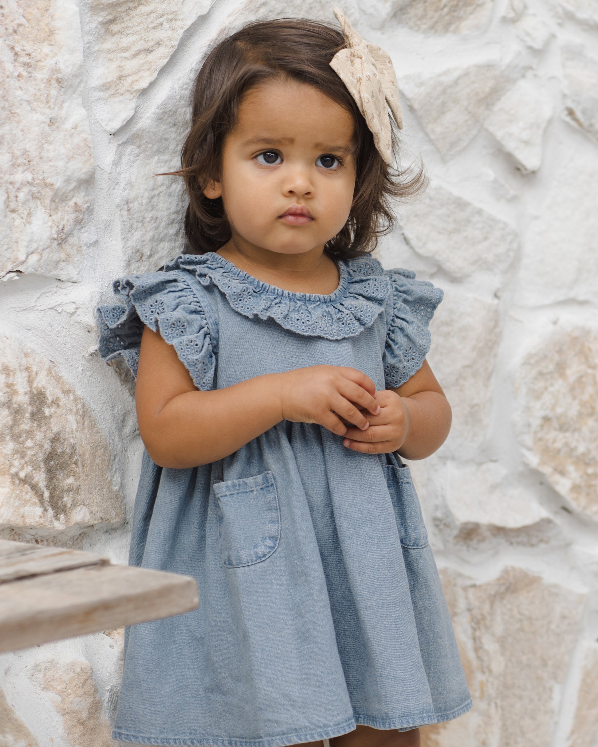 Sophie Dress || Chambray - Baby Sweet Pea's Boutique