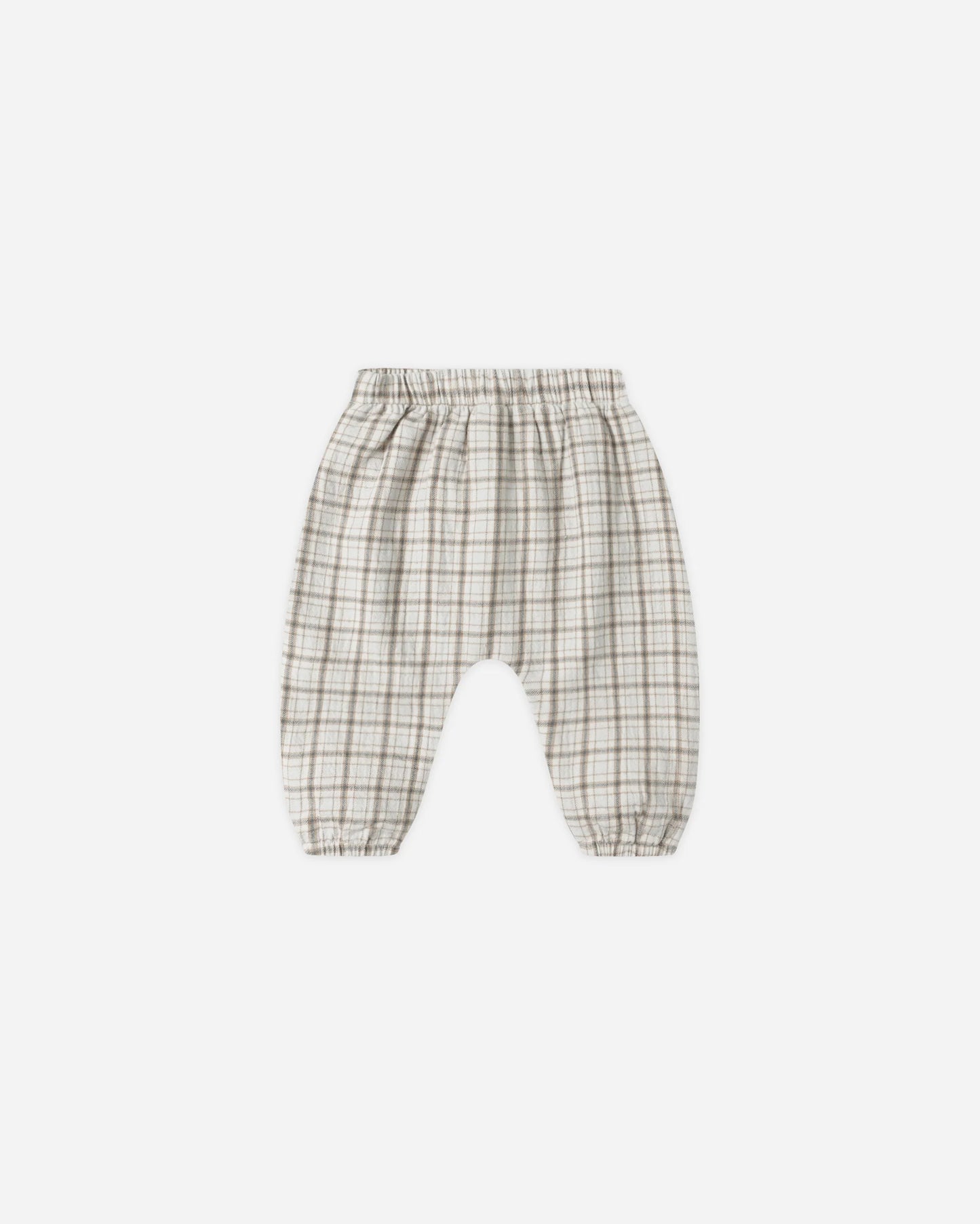Woven Pant || Blue Plaid
