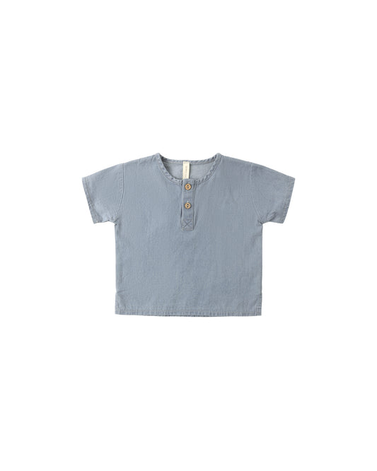 Henry Top || Chambray - Baby Sweet Pea's Boutique