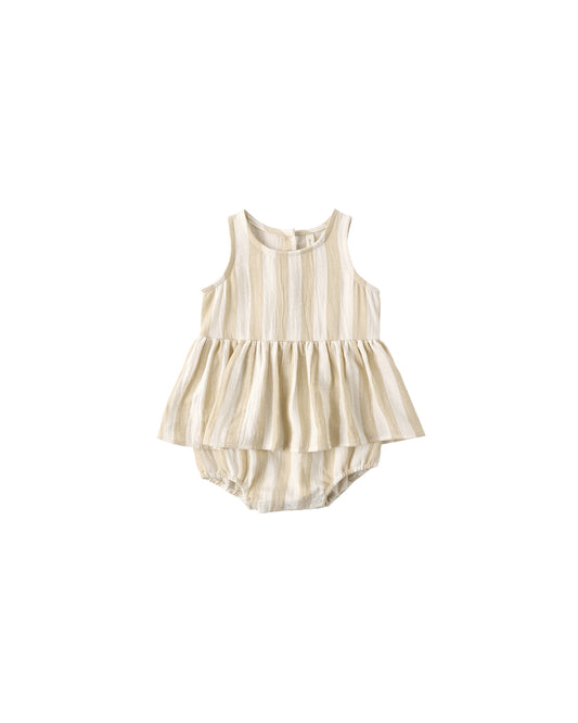 Skirted Tank Romper || Summer Stripe - Baby Sweet Pea's Boutique