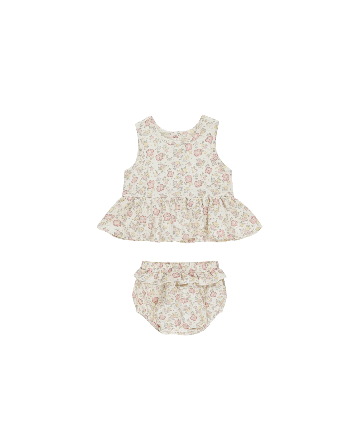 Sleeveless Peplum Set || Bloom - Quincy Mae