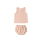 Terry Tank + Short Set || Melon - Quincy Mae