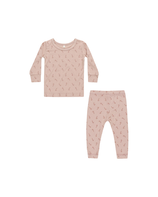 Bamboo Pajama Set || Candy Cane - Quincy Mae