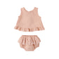 Ruffled Tulip Top + Bloomer Set || Melon - Baby Sweet Pea's Boutique